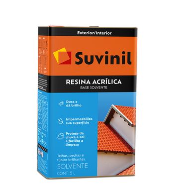 Resina Incolor Brilhante Base Solvente
