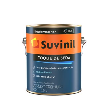 Tinta Acrílica Acetinado Branco Neve Toque Seda Suvinil