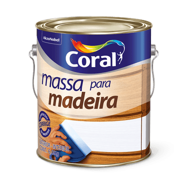 Massa Para Madeira Branca  - Coral