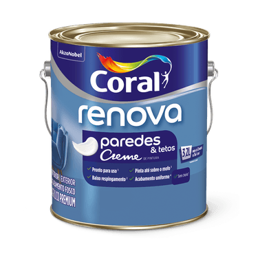 Tinta Acrílica Fosca Renova Branco - Coral