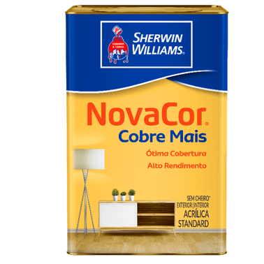 Tinta Acrilica Fosca Branco Novacor Cobre Mais - Sherwin Williams