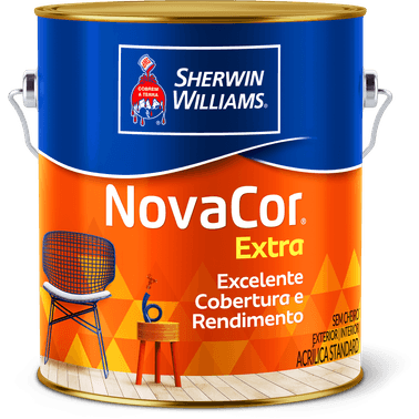 Tinta Acrílica Novacor Extra Mais Rendimento Bianco Sereno Fosco - Sherwin Williams
