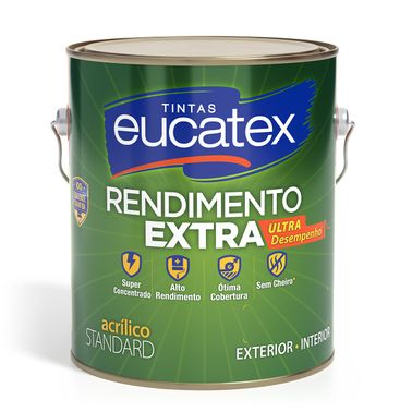 Tinta Acrílica Eucatex Rendimento Extra Fosco - Cenoura