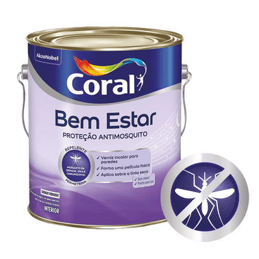 Verniz  Anti Mosquito Fosco Incolor - Coral