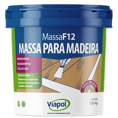 Massa para Madeira  F12 Mogno - Viapol