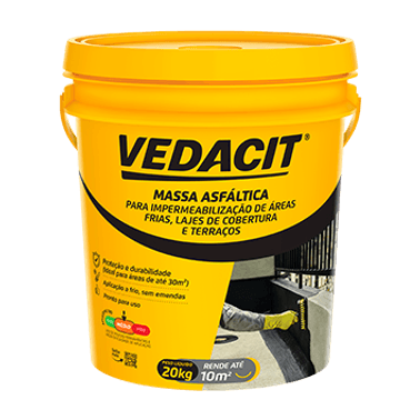 Massa Asfáltica Impermeabilizante 20kg - Vedacit