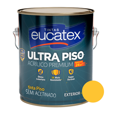 Tinta Super Piso Eucatex - Amarelo Demarcação