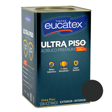 Tinta Super Piso Eucatex - Preto