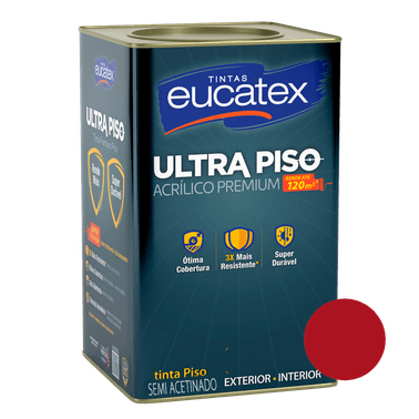 Tinta Super Piso Eucatex - Vermelho Segurança
