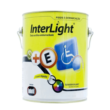 Tinta Acrílica Emborrachada Indutil Interlight Piso - Branco