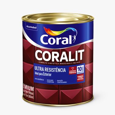 Esmalte Fosco Branco Coralit Ultra Resistência- Coral