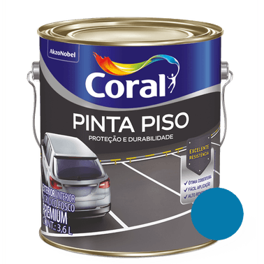 Tinta Pinta Piso Azul - Coral