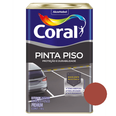 Tinta Pinta Piso Vermelho - Coral