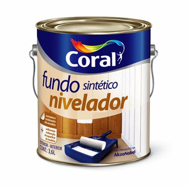 Fundo Sintético Nivelador para Madeira Branco Coral