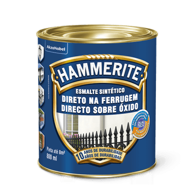 Esmalte Sintético Antiferrugem Hammerite Branco Brilhante - CORAL