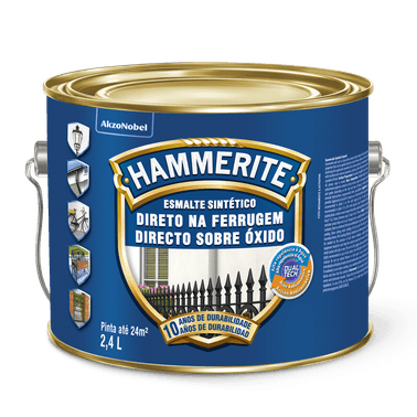 Esmalte Sintético Antiferrugem Hammerite Branco Brilhante - CORAL