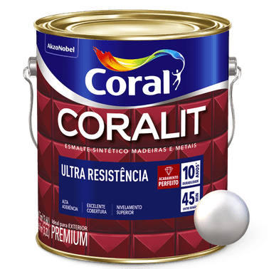 Esmalte Brilhante Aluminio Coralit Ultra Resistência- Coral