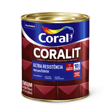 Esmalte Brilhante Branco Coralit Ultra Resistência- Coral