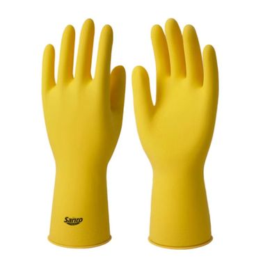 Luva Sanro Antiderrapante Forrada Top Amarela Grande