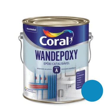 Epóxi Wandepoxy Base Solvente Coral Azul Seg