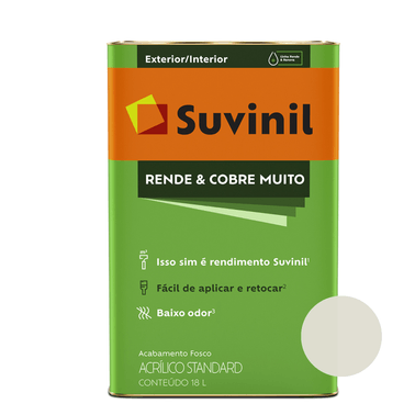 Tinta Acrílica Fosco Gelo  Rende & Cobre Muito Suvinil