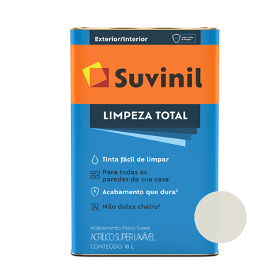 Tinta Acrílica Fosco Suave Gelo Limpeza Total Suvinil