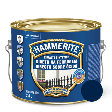Esmalte Sintético Antiferrugem Hammerite Azul Brilhante - CORAL