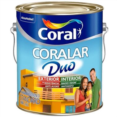Tinta Acrílica Fosca Branco Coralar Duo - Coral