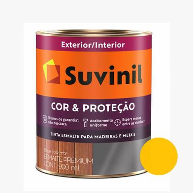 Esmalte Brilhante Amarelo Ouro Cor e Proteção Suvinil