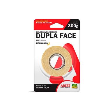 Fita Dupla Face de Espuma 1,5m x 19mm Adere