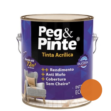 Tinta Acrílica Eucatex PEG & PINTE Fosco - Mexirica