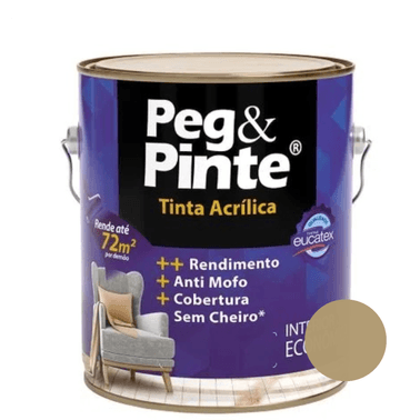 Tinta Acrílica Eucatex PEG & PINTE Fosco - Camurça Imperial