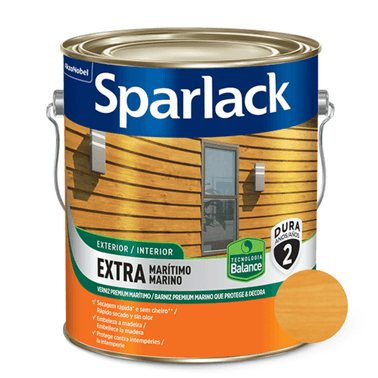 Verniz Extra Maritimo Balance Brilhante Natural Base Água - Sparlack