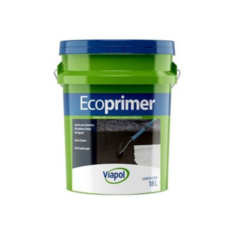 ECOPRIMER - PRIMER PARA COLAGEM DE MANTA ASFÁLTICA 3,6L, Impermix