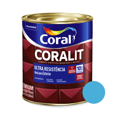 Esmalte Brilhante Azul Mar Coralit Ultra Resistência - Coral