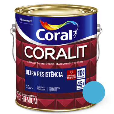 Esmalte Brilhante Azul Mar Coralit Ultra Resistência - Coral
