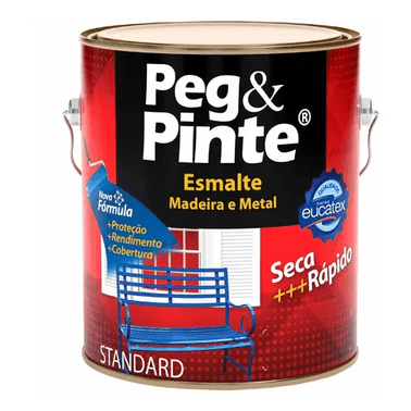 Esmalte Brilhante Cinza Medio Peg & Pinte Eucatex
