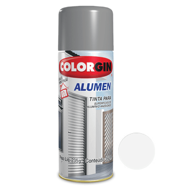 Tinta Spray Branco 7004 Alumen Colorgin