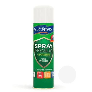 Tinta Spray Branco Brilhante Eucatex