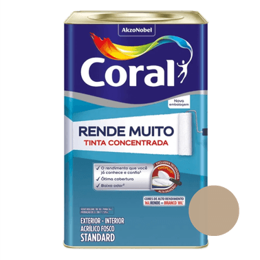 Tinta Acrílica Fosco Rende Muito Standard Camurça - Coral