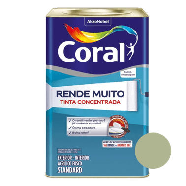 Tinta Acrílica Fosco Rende Muito Standard Verde Kiwi - Coral