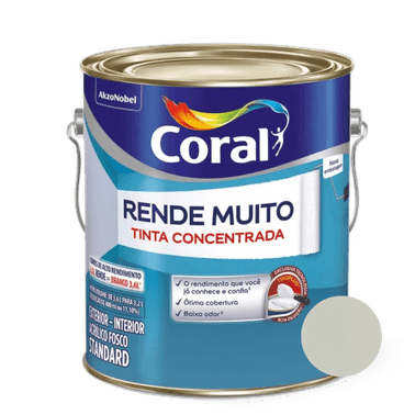 Tinta Acrílica Fosco Rende Muito Standard Crômio - Coral