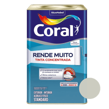Tinta Acrílica Fosco Rende Muito Standard Crômio - Coral
