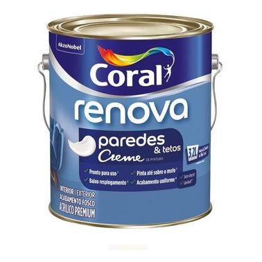 Tinta Acrílica Fosca Renova Branco - Coral