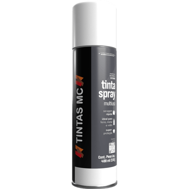Spray Branco Fosco 400Ml Uso Geral Tintas MC
