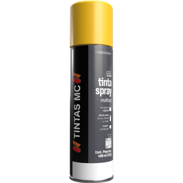 Spray Amarelo 400Ml Uso Geral Tintas MC