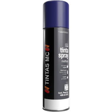 Spray Azul Escuro 400Ml Uso Geral Tintas MC