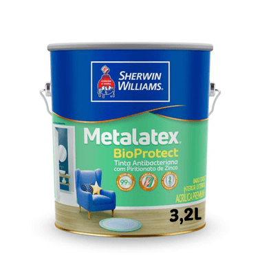 Tinta Acrilica Acetinada Branco Metalatex BioProtect - Sherwin Williams