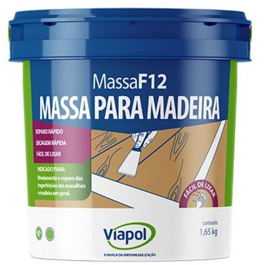 Massa para Madeira  F12 Marfim - Viapol