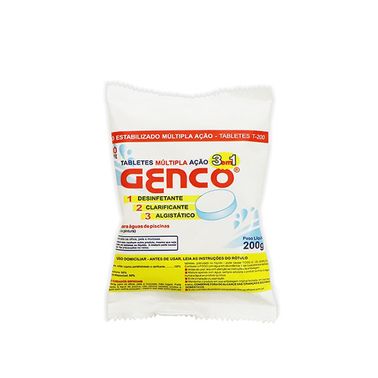 Cloro 3 Em 1  Multipla Ação 200 g - Genco